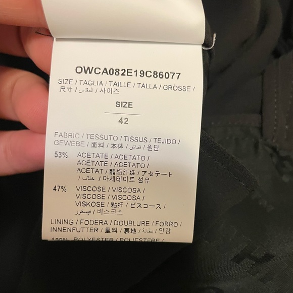 OFF-WHITE - Black Logo Jacquard Trousers - Picture 6 of 6